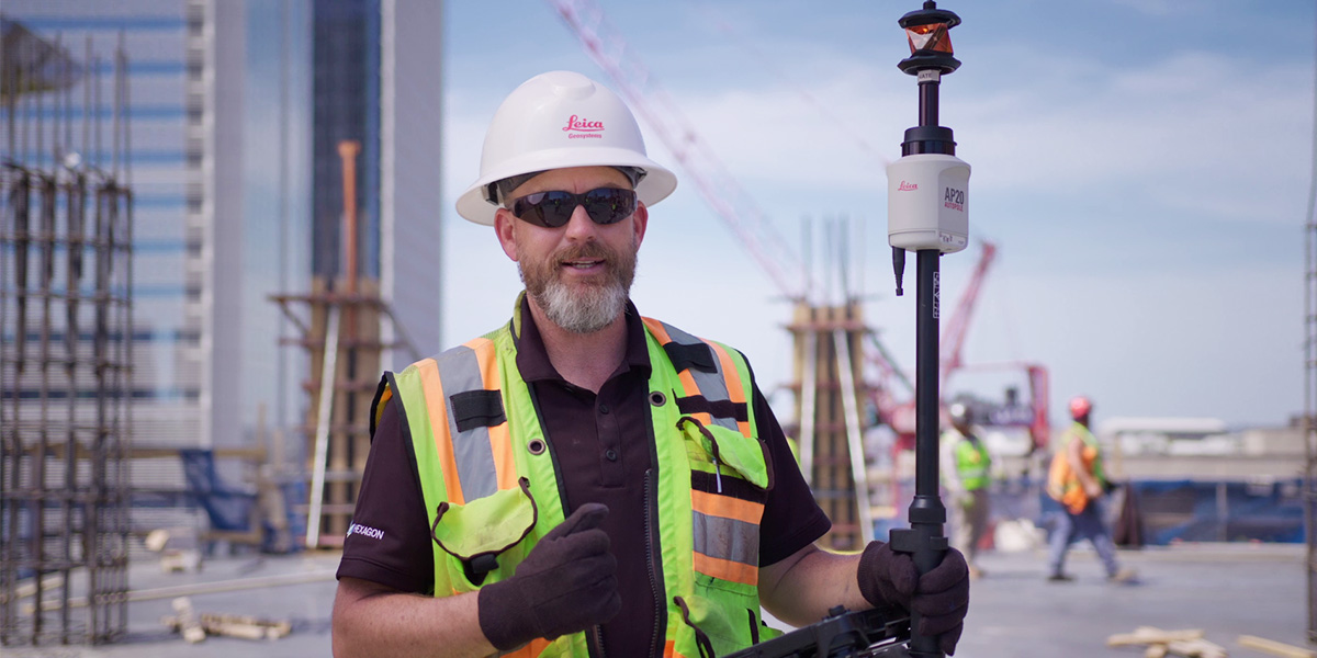Nate Bush - Leica AP20 AutoPole time savings in concrete construction